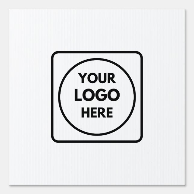 Business Logo | Custom Company Branded Design Sign (Front)