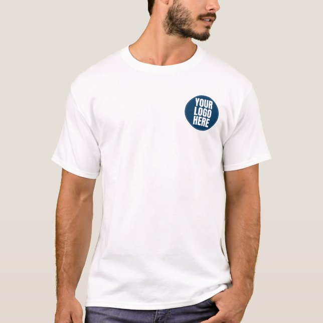 Business Logo Custom Company Photo T-Shirt (Front)