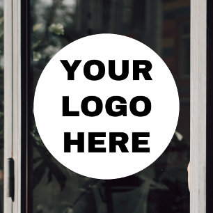 Business Logo Custom Company Photo Window Cling