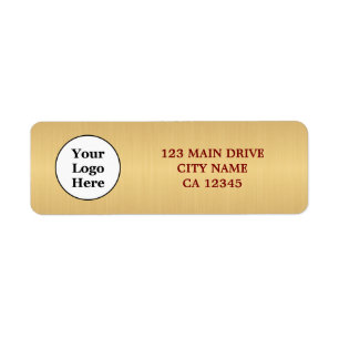 Business Logo Custom Company Return Address Label