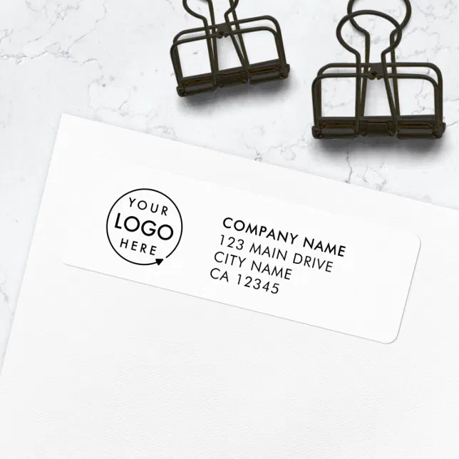 Business Logo | Custom Company Return Address Label | Zazzle