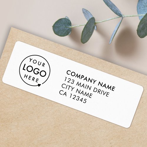 Business Logo  Custom Company Return Address Label