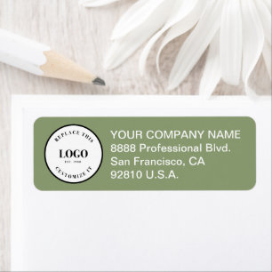 Business logo Custom Corporate Green  Label