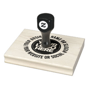 Business Logo Custom Eyecatching Rubber Stamp