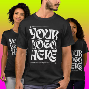 Business Logo Custom Groovy Simple T-Shirt