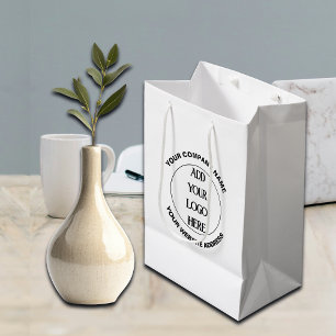 Business Logo Custom Medium Gift Bag