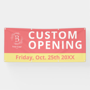 Business Logo Custom Opening Outdoor Banner Sign