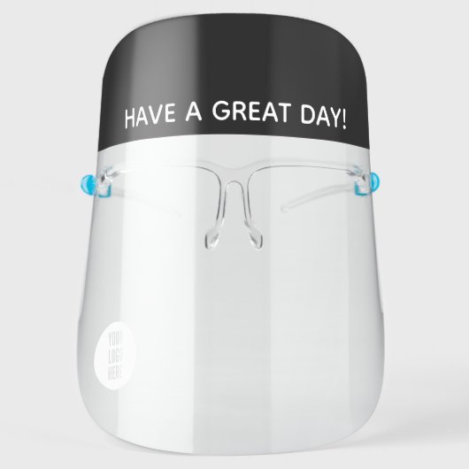 Business Logo Custom Personalized Face Shield (Front)