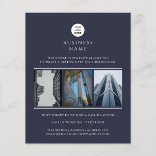 Business Logo Custom Photo Minimalist Promotional Flyer