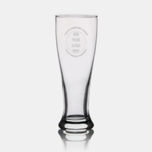 Business Logo Custom  Pilsner Glass