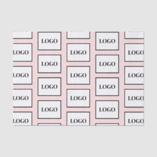 Business Logo Custom Pink Tissue Paper