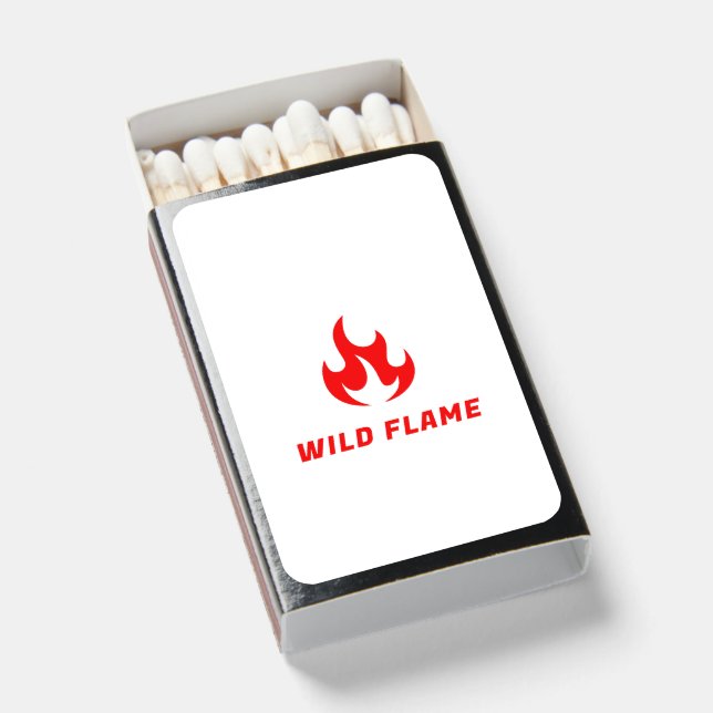 Business Logo - Custom Printed for Your Business Matchboxes (Front Open)