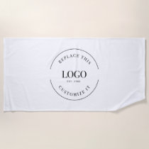 Business logo Custom professional Beach Towel