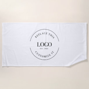Business logo Custom professional Beach Towel