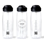 Business logo Custom QR code website professional Water Bottle<br><div class="desc">Make a lasting impression with our Business Logo Custom QR Code Website Professional Water Bottle. This sleek and professional water bottle is the perfect way to showcase your business logo and increase web-traffic and customer engagement. By incorporating a custom QR code generator on the bottle, you can provide a direct...</div>