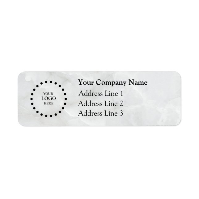 Business Logo Custom Return Address Label (Front)