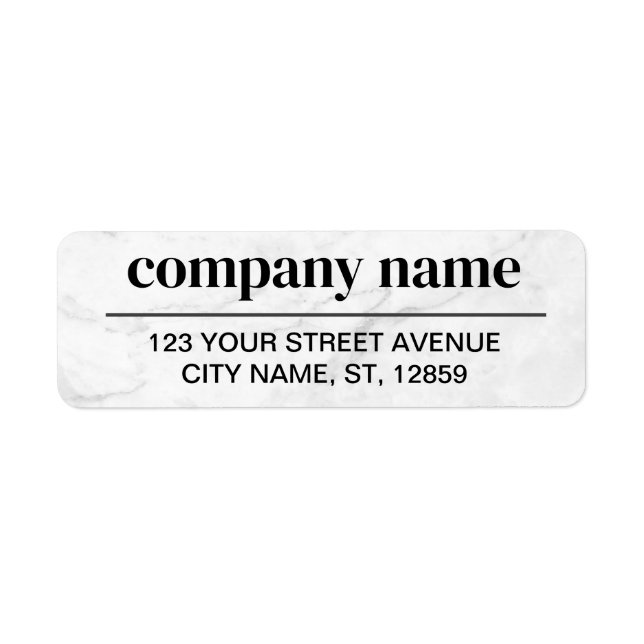 Business Logo Custom Return Address Label (Front)