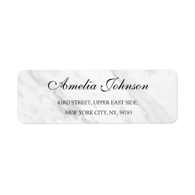 Business Logo Custom Return Address Label (Front)