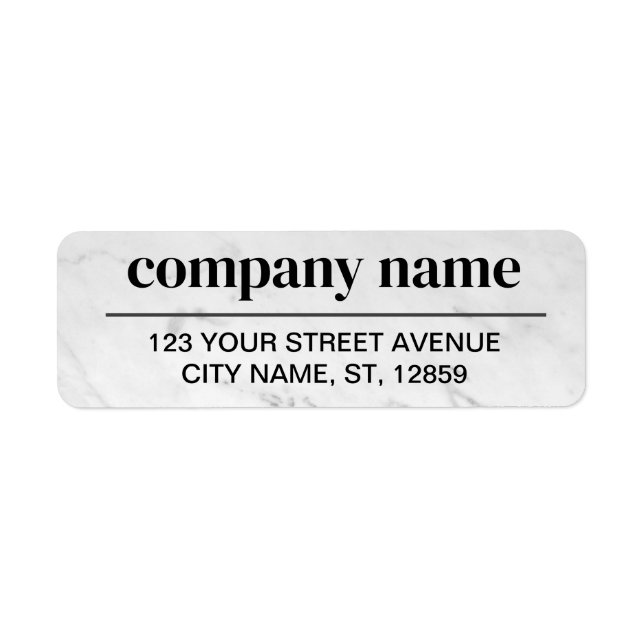 Business Logo Custom Return Address Label (Front)