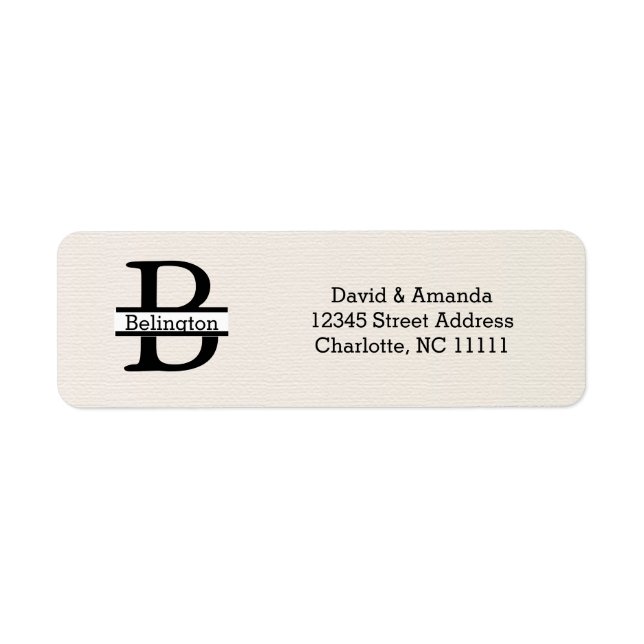 Business Logo Custom Return Address Label (Front)