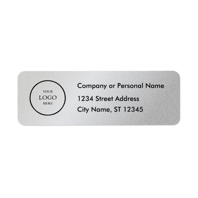 Business Logo Custom Return Address Label (Front)