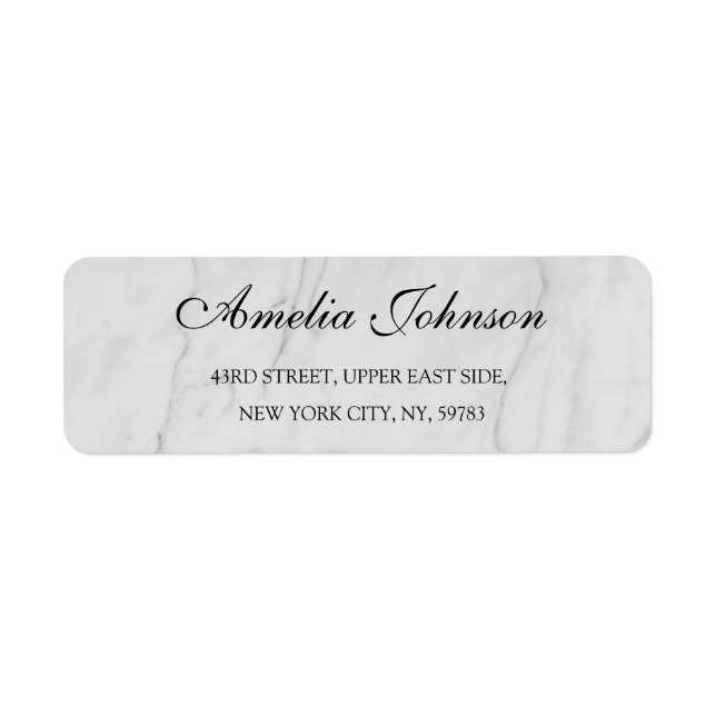 Business Logo Custom Return Address Label (Front)