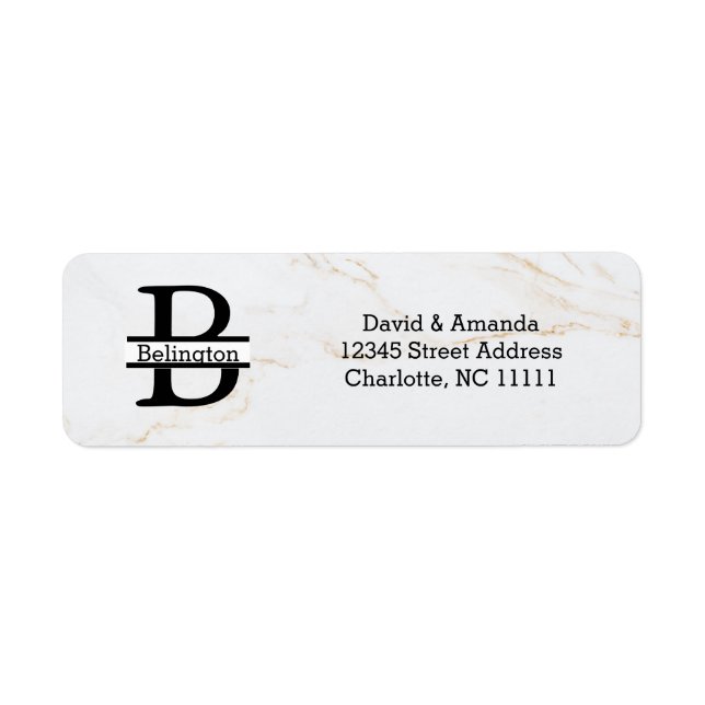 Business Logo Custom Return Address Label (Front)