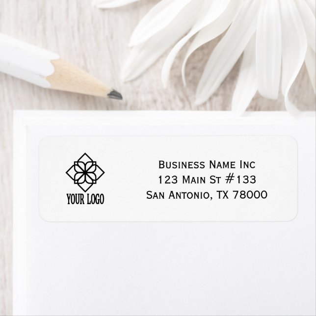Business Logo Custom Return Address Label (Insitu)
