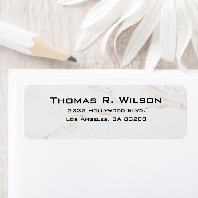 Business Logo Custom Return Address Label (Insitu)