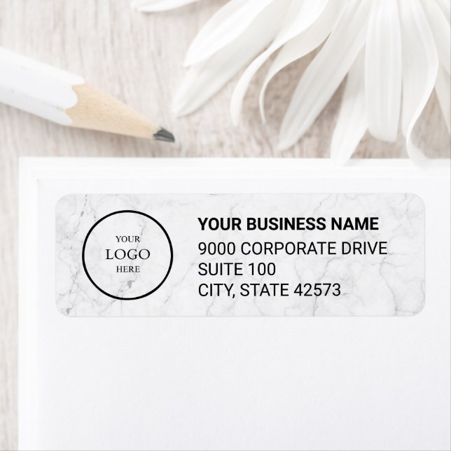 Business Logo Custom Return Address Label (Insitu)