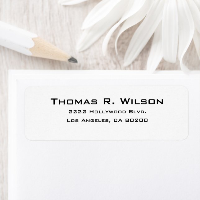 Business Logo Custom Return Address Label (Insitu)