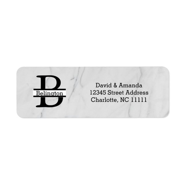 Business Logo Custom Return Address Label (Front)