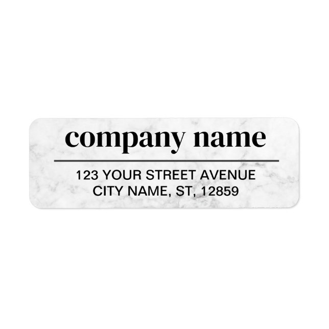 Business Logo Custom Return Address Label (Front)