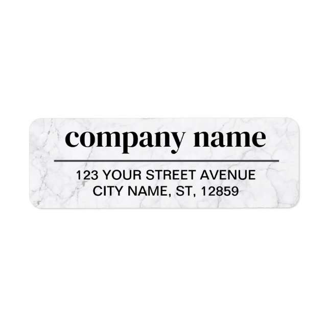 Business Logo Custom Return Address Label (Front)