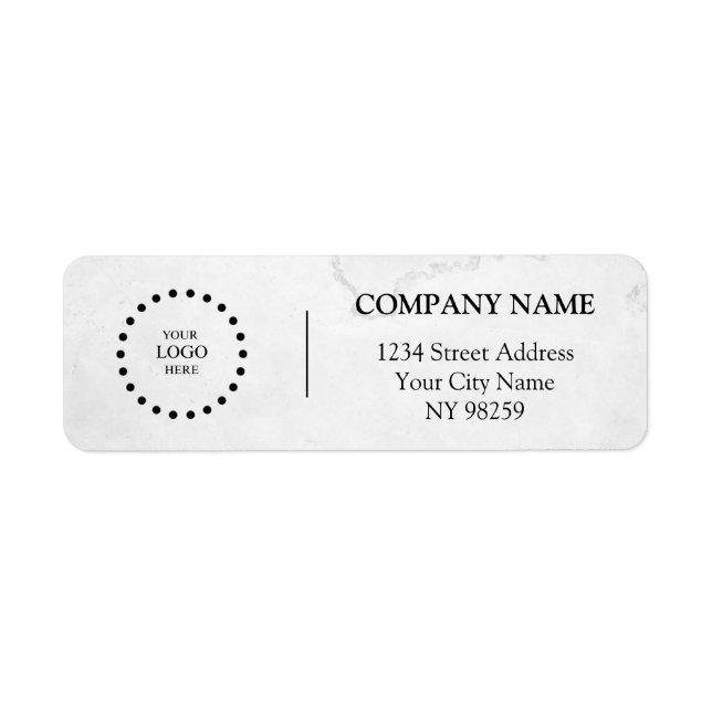 Business Logo Custom Return Address Label (Front)
