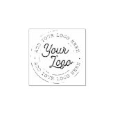 Your Business Logo Create Your Own Custom Rubber Rubber Stamp | Zazzle