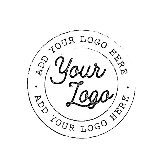 Business Logo Custom Rubber Stamp (Create your own logo rubber stamp!)