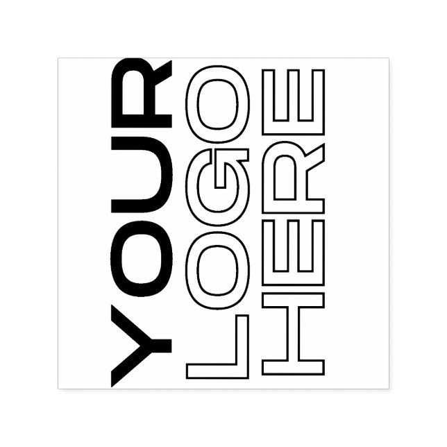 Business Logo Custom Self-inking Stamp (Design)