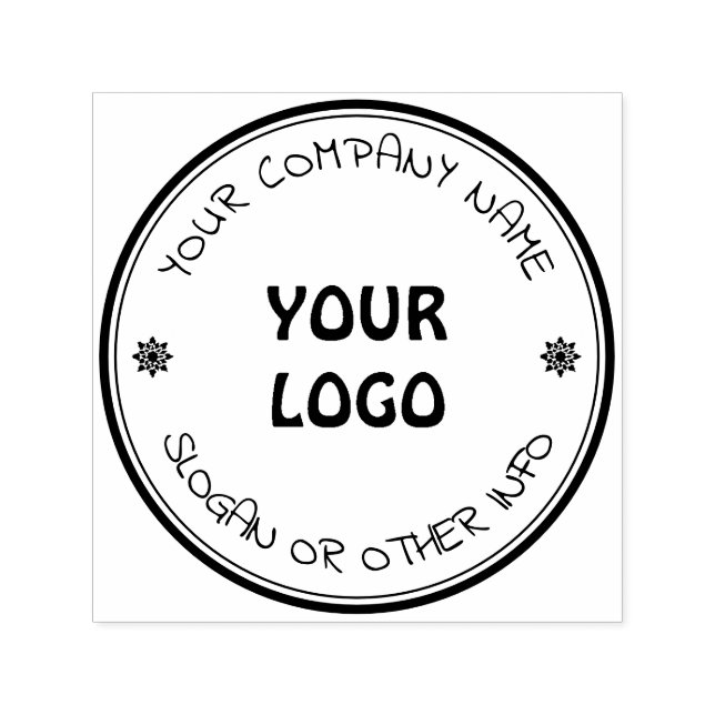 Business Logo Custom Self-inking Stamp (Design)