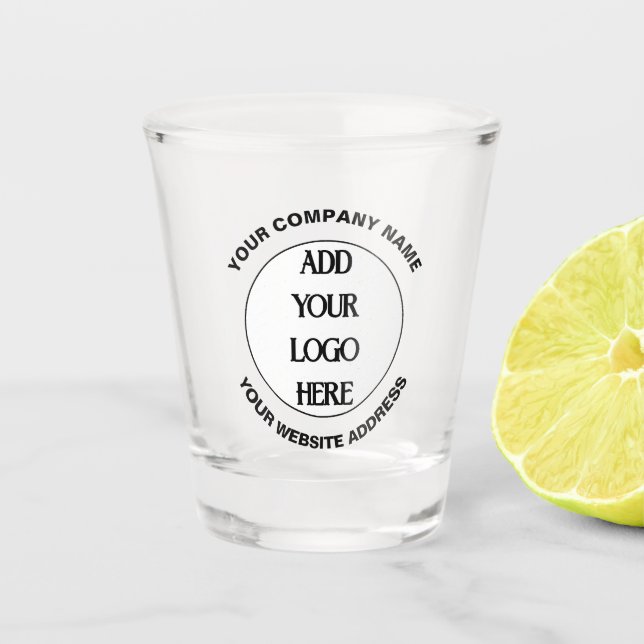Business Logo Custom  Shot Glass (Front)