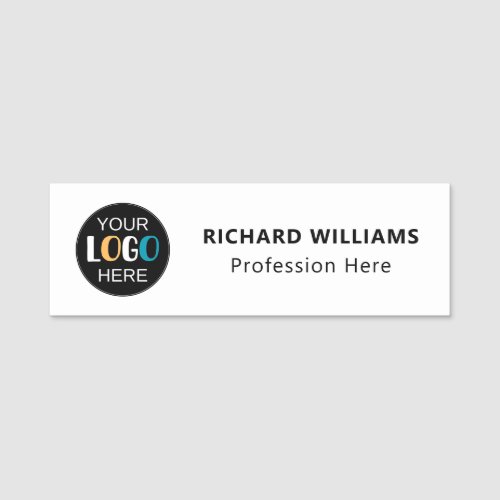 Business Logo Custom Staff Identification Name Tag