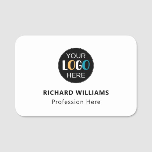 Business Logo Custom Staff Identification Name Tag