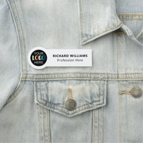 Business Logo Custom Staff Identification Name Tag