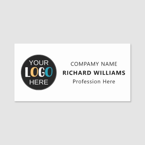 Business Logo Custom Staff Identification  Name Tag