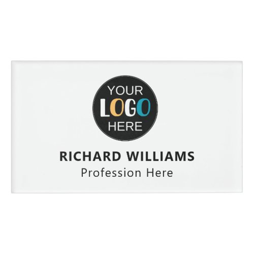 Business Logo Custom Staff Identification Name Tag