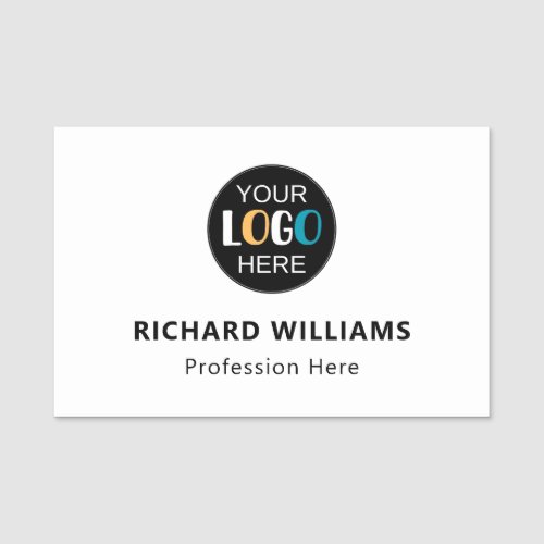 Business Logo Custom Staff Identification Name Tag