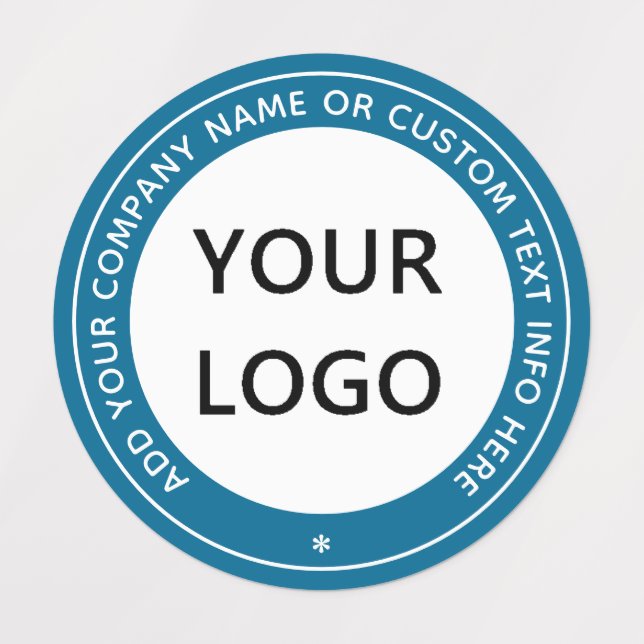 Business Logo Custom Text Product Labels Template (Design 1)