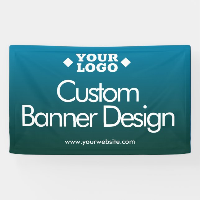 Business Logo Custom Vinyl Banner (Horizontal)