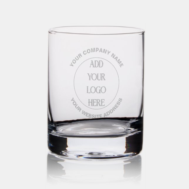 Business Logo Custom Whiskey Rocks Glass (Glassware)