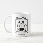 Business Logo Customer or Employee Appreciation Coffee Mug (Left)